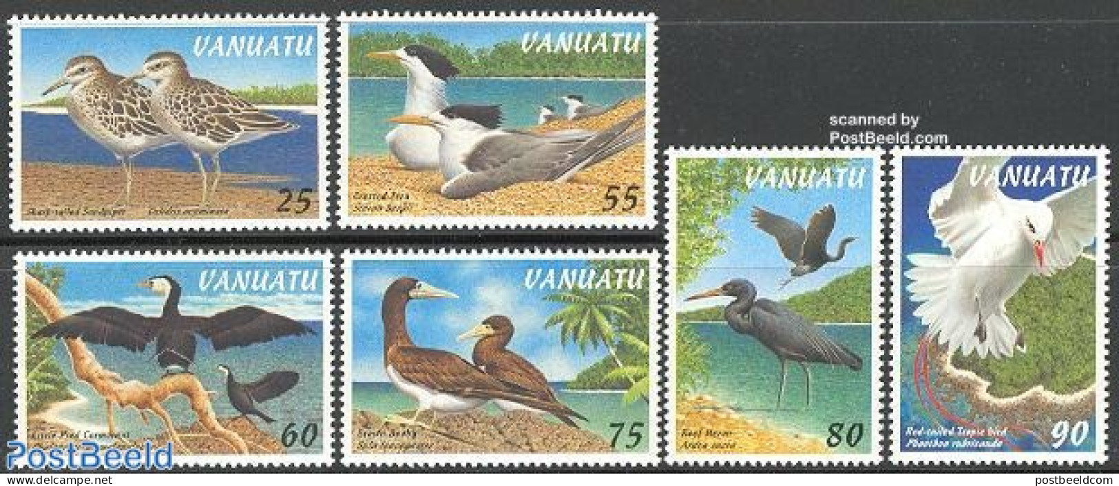 Vanuatu 1997 Birds 6v, Mint NH, Nature - Birds - Storks - Vanuatu (1980-...)