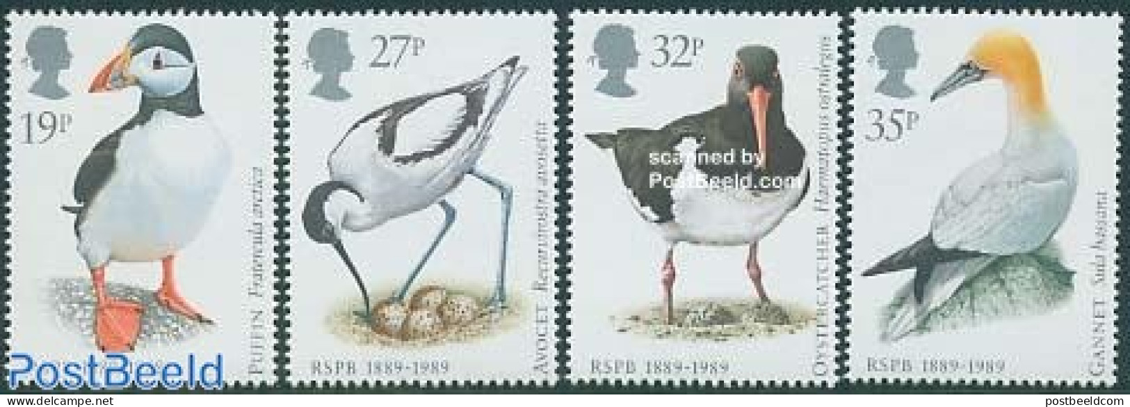 Great Britain 1989 Birds 4v, Mint NH, Nature - Birds - Puffins - Nuovi