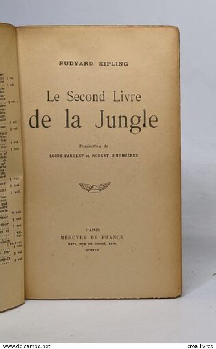 Lot de 5 romans de Rudyard Kipling: La plus belle histoire du monde / Le livre de la junge / Le second livre de la jungl