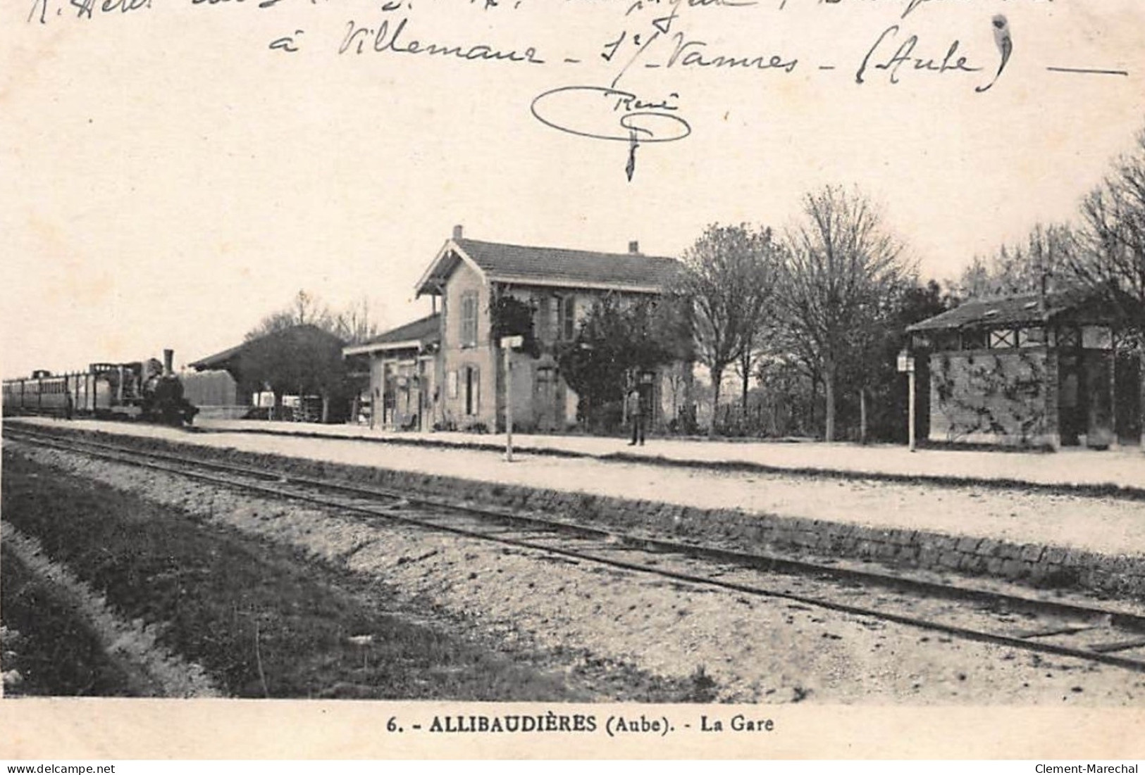 ALLIBAUDIERES : La Gare - Etat - Autres & Non Classés