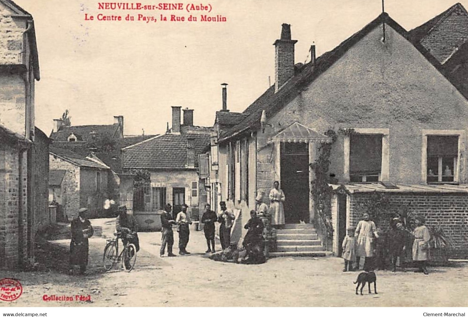 NEUVILLE-sur-SEINE : Le Centre Du Pays, La Rue Du Moulin - Tres Bon Etat - Autres & Non Classés