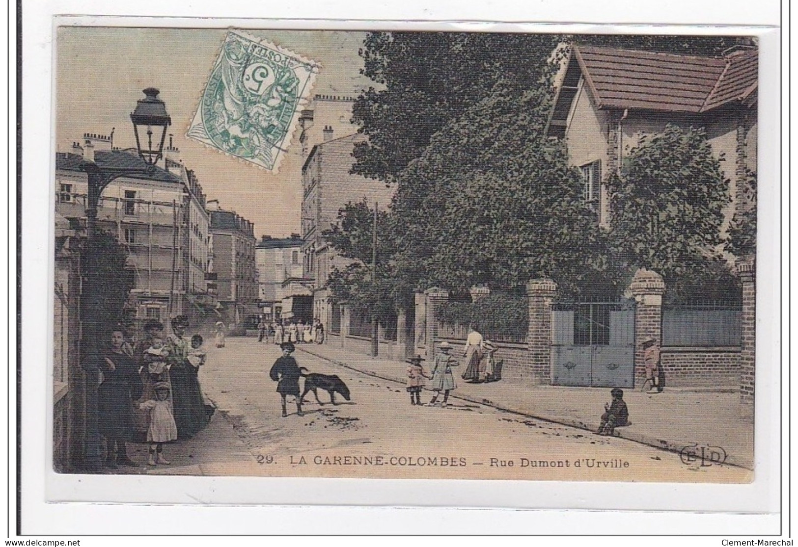 LA GARENNE-COLOMBES : Rue Dumont D'urville (toillée) - Tres Bon Etat - Autres & Non Classés