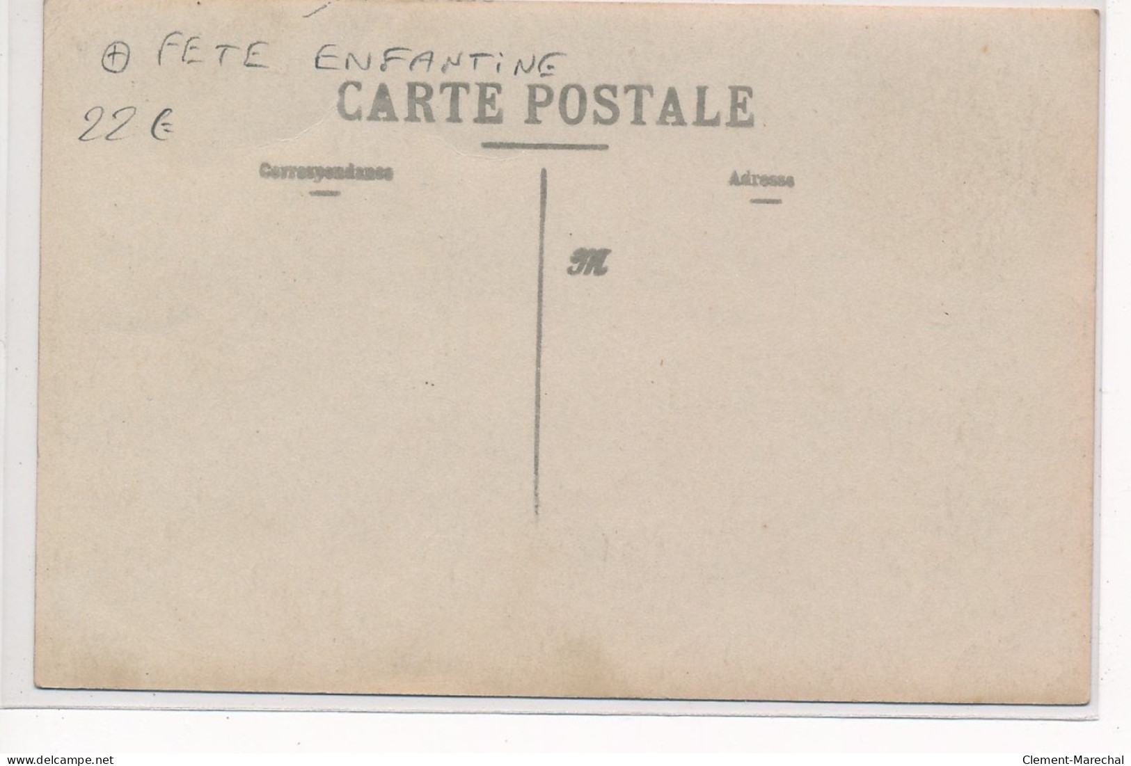 CARTE PHOTO A LOCALISER : Fete Enfantine, Souvenir Du 12 Mars 1911 - Tres Bon Etat - Fotos