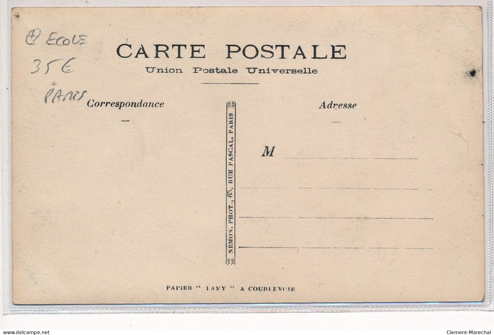 CARTE PHOTO A LOCALISER : PARIS Ecole, Personnages - Tres Bon Etat - Fotos