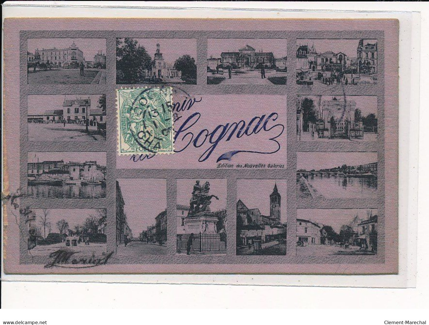 COGNAC : Carte Souvenir - Très Bon état - Cognac