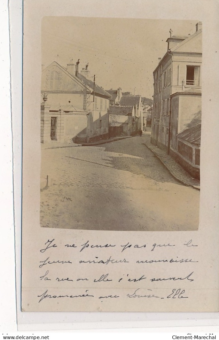 CARTE PHOTO A LOCALISER : Cachet, Beaumont-sur-oise à Paris, Vue Interieur De Village - Etat - Fotos