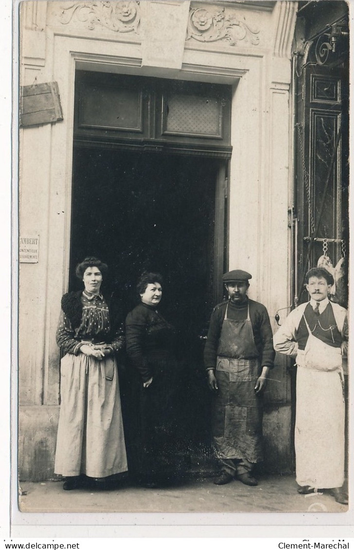 CARTE PHOTO A LOCALISER : Paris(?) Boucher - Tres Bon Etat - Fotos