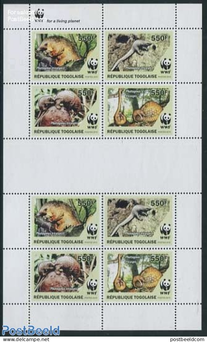 Togo 2010 WWF M/s, Mint NH, Nature - Animals (others & Mixed) - World Wildlife Fund (WWF) - Togo (1960-...)