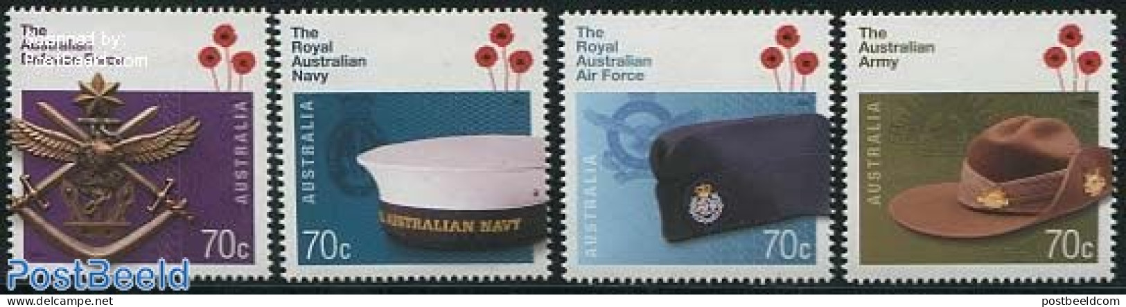 Australia 2014 Australian Defense Force 4v, Mint NH, History - Various - Militarism - Uniforms - Ongebruikt