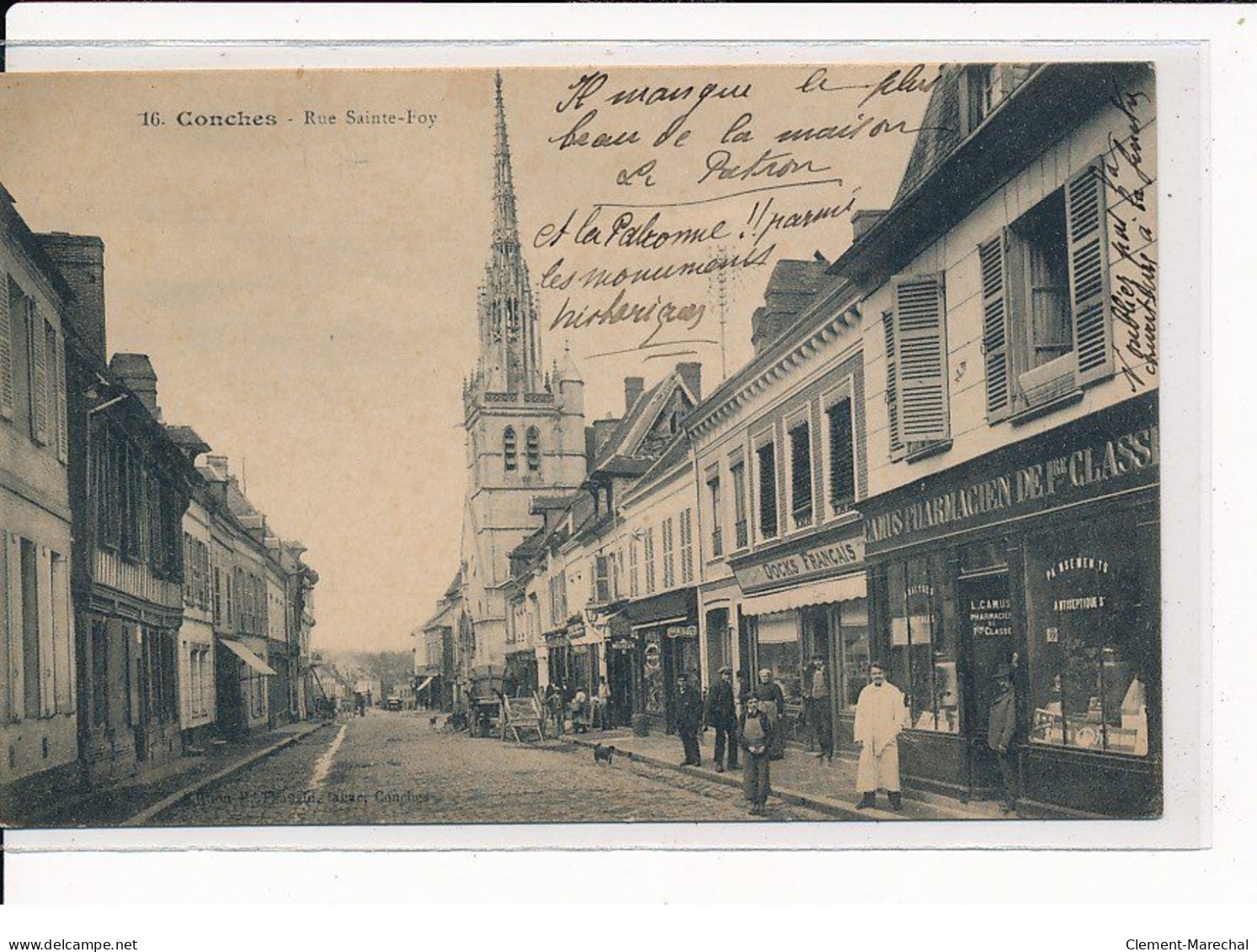 CONCHES : La Rue Ste-Foy - Très Bon état - Conches-en-Ouche