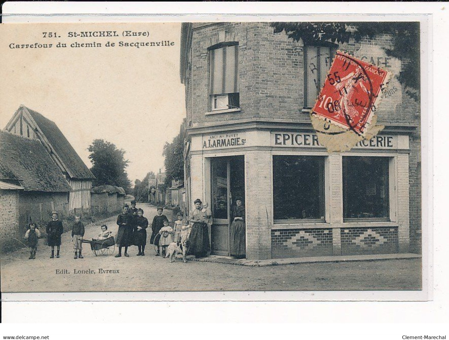 ST-MICHEL : Carrefour Du Chemin De Sacquenville - Très Bon état - Otros & Sin Clasificación