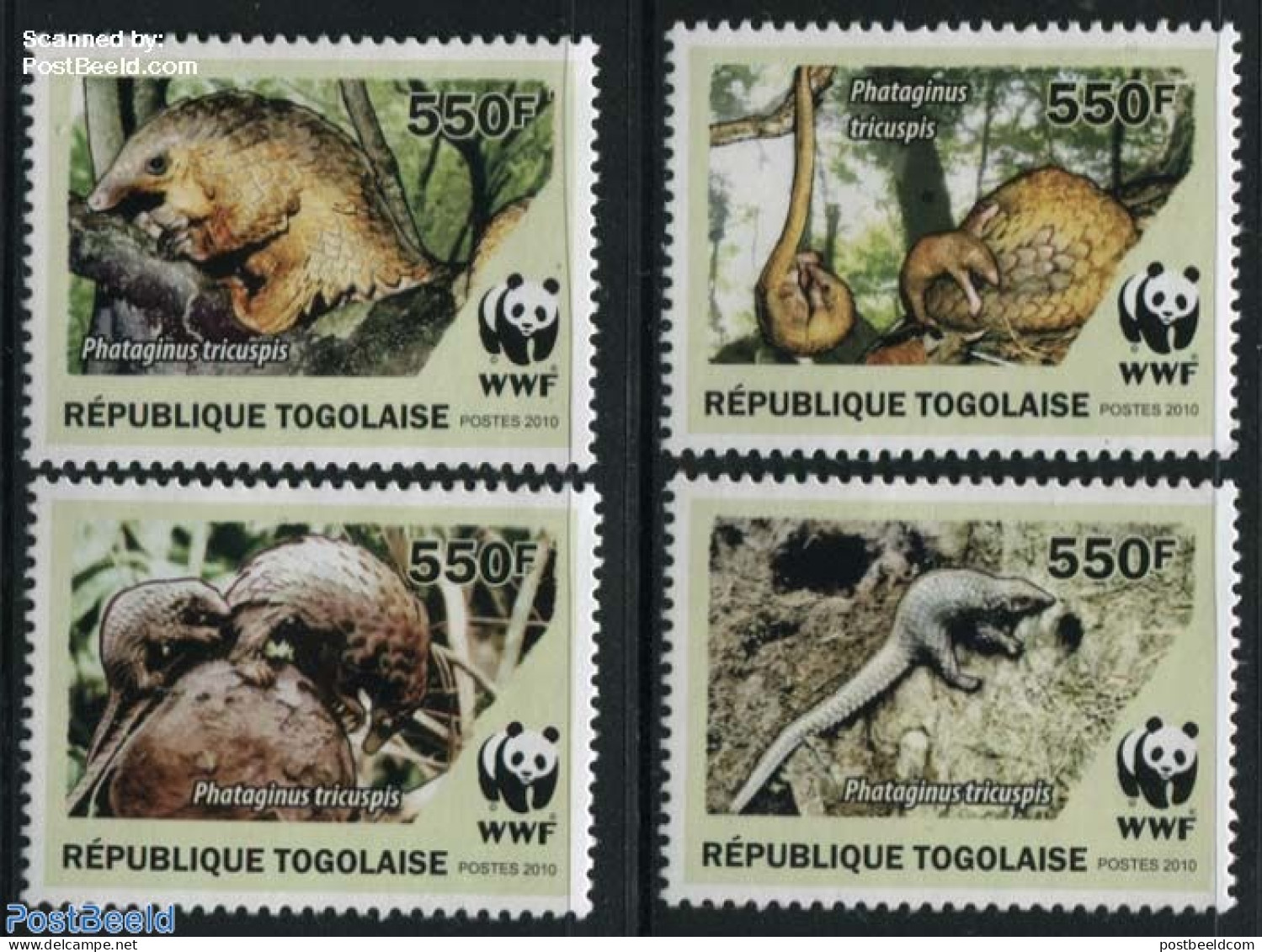Togo 2010 WWF 4v, Mint NH, Nature - Animals (others & Mixed) - World Wildlife Fund (WWF) - Togo (1960-...)