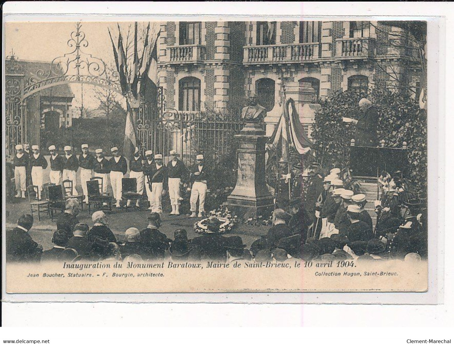 SAINT-BRIEUC : Inauguration Du Monument Baratoux Le 10 Avril 1904, La Mairie - Très Bon état - Saint-Brieuc