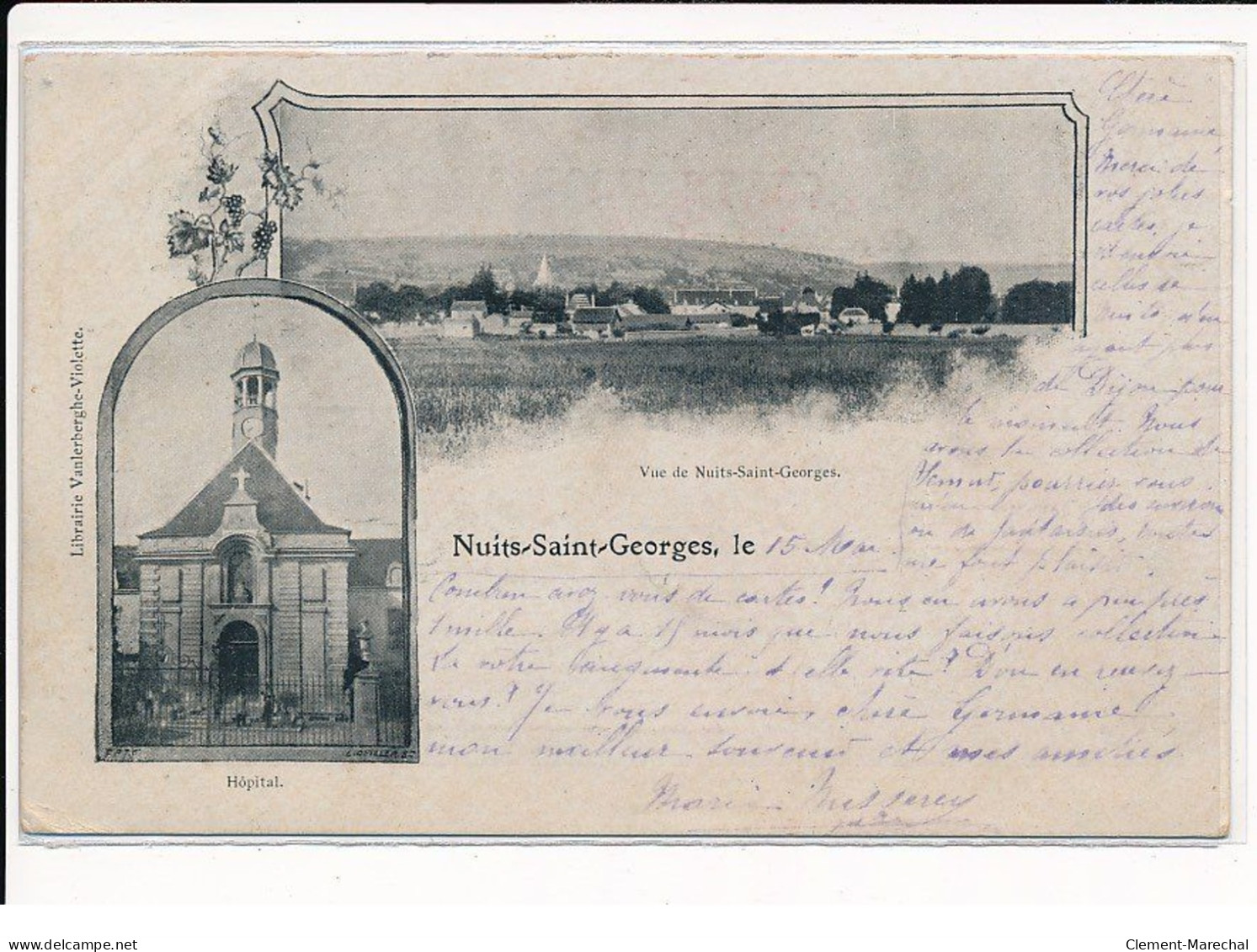 NUITS-SAINT-GEORGES : Vue Générale Et L'Hôpital - Très Bon état - Nuits Saint Georges