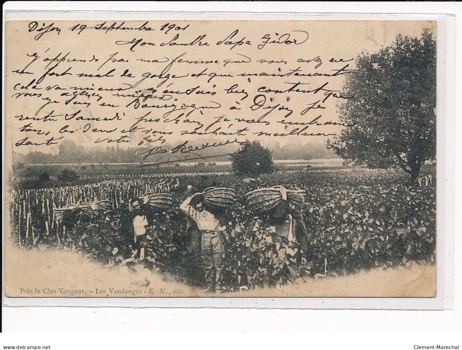 DIJON : Près Le Clos Vougeot, Les Vendanges - Très Bon état - Dijon