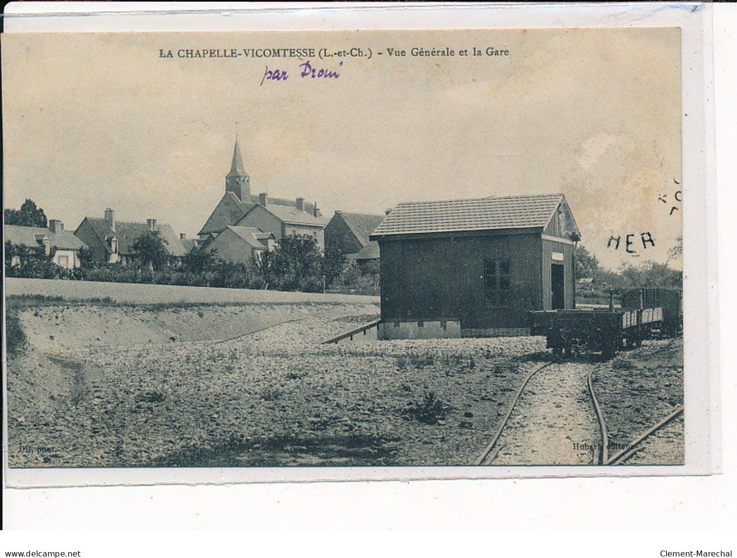 LA CHAPELLE-VICOMTESSE : Vue Générale Et La Gare - état - Autres & Non Classés