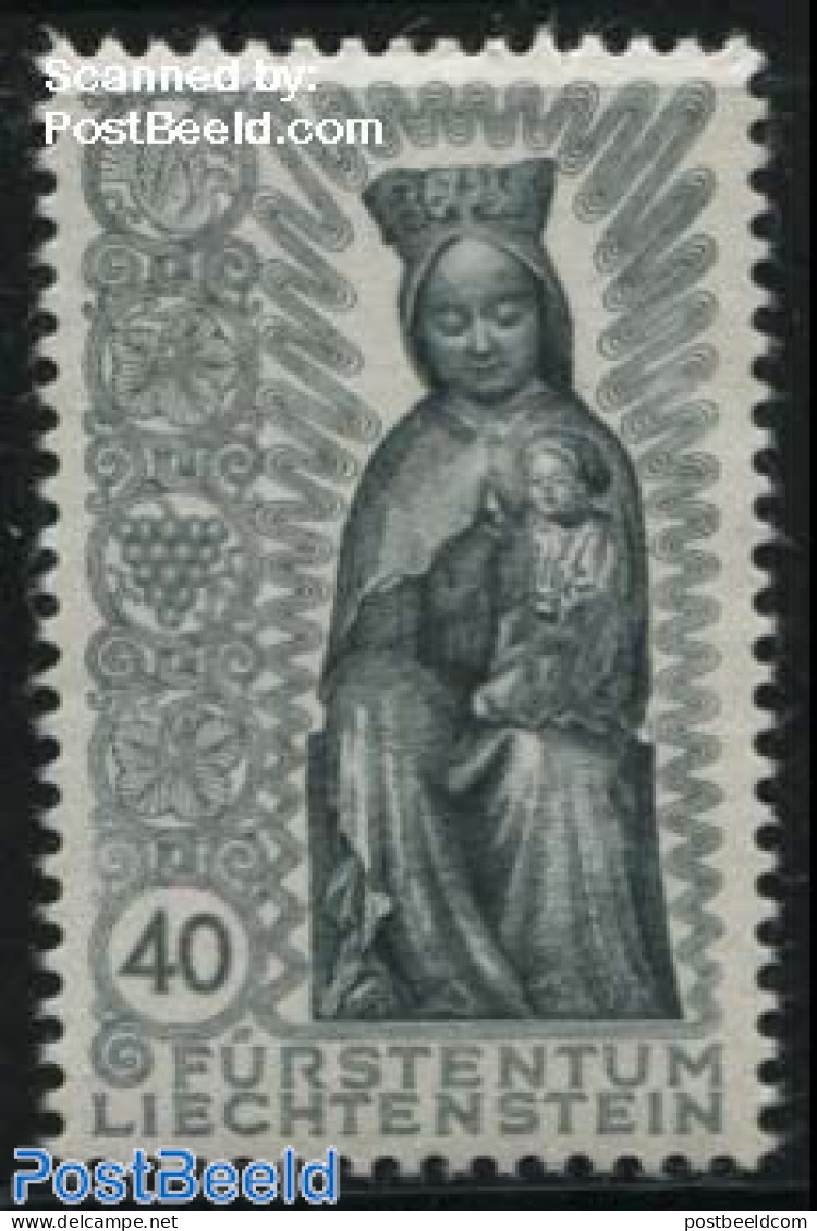 Liechtenstein 1954 40Rp, Stamp Out Of Set, Mint NH, Religion - Religion - Neufs