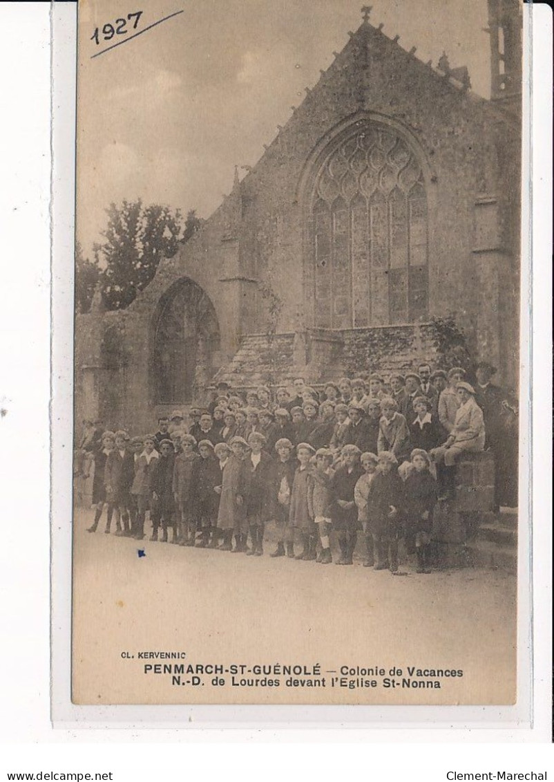 PENMARCH : Colonie De Vacances N.-D. De Lourdes, Devant L'Eglise St-Nonna - Très Bon état - Penmarch