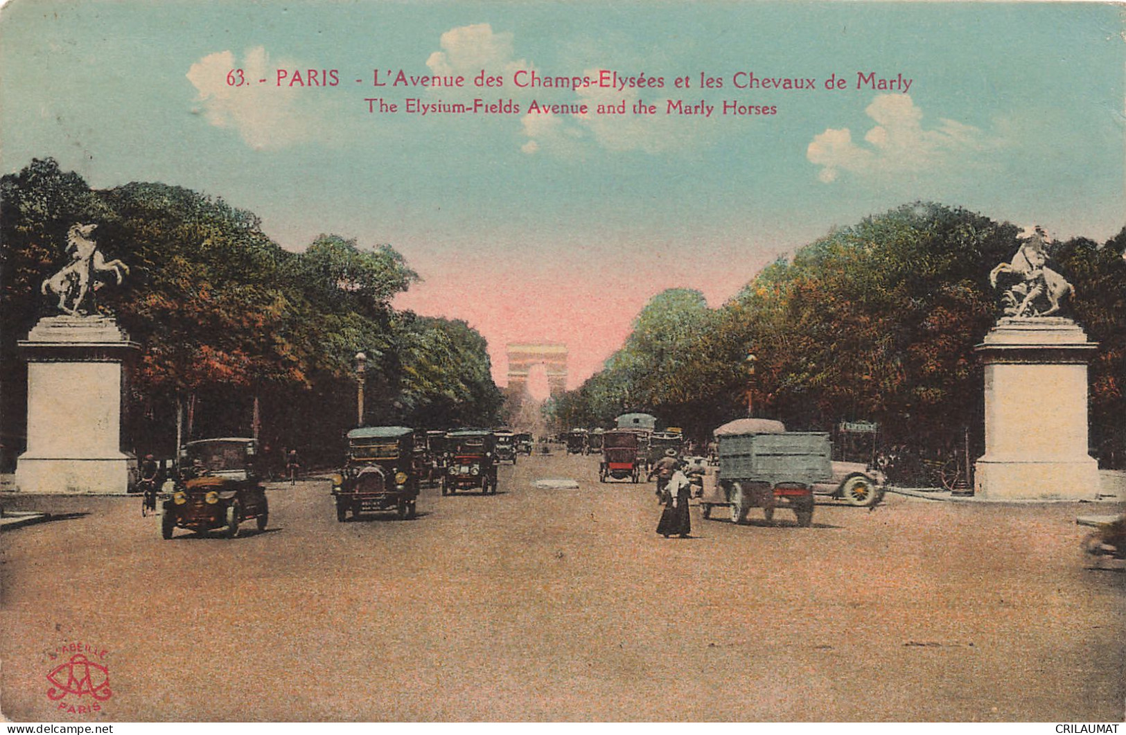 75-PARIS AVENUE DES CHAMPS ELYSEES-N°T5319-G/0273 - Champs-Elysées