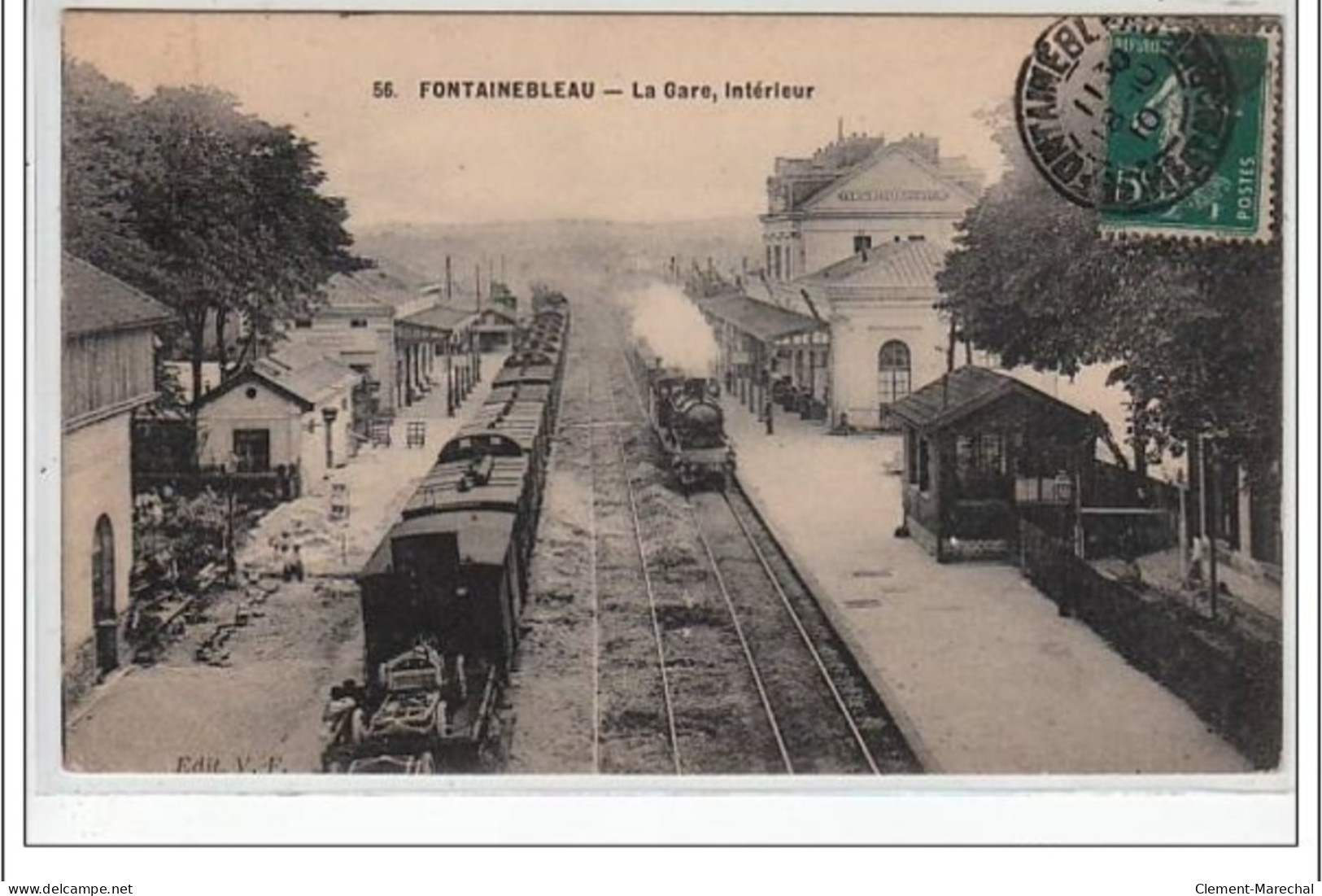 FONTAINEBLEAU : La Gare, Intérieur - TRAIN - Très Bon état - Fontainebleau