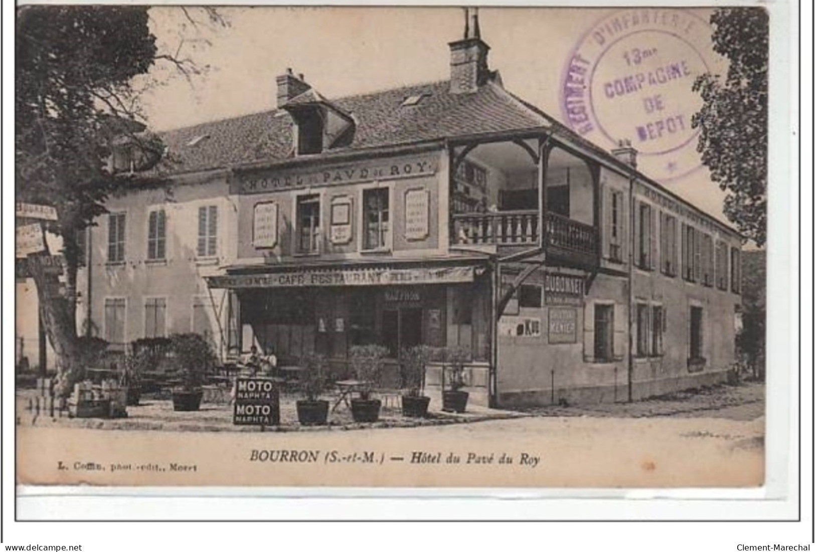 BOURRON : Hôtel Du Pavé Du Roy - Très Bon état - Autres & Non Classés