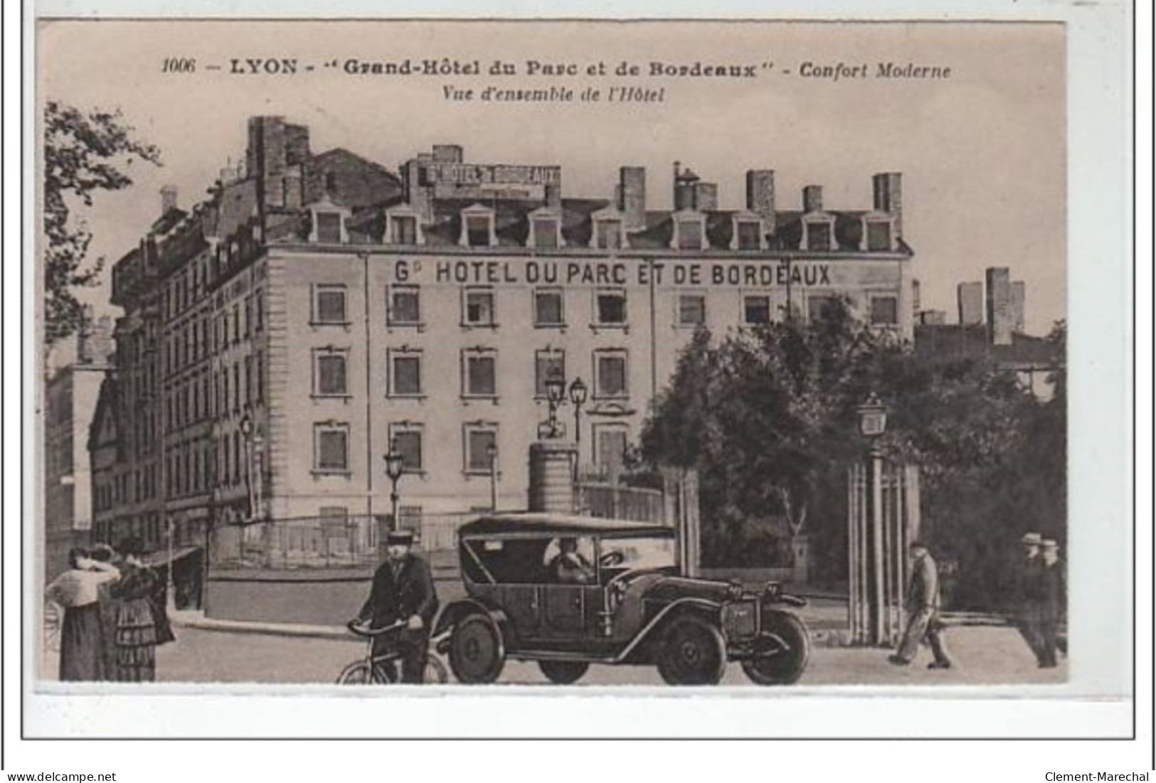 LYON : Grand Hôtel Du Parc  Bordeaux - Vue D'ensemble De L'hôtel - Très Bon état - Autres & Non Classés