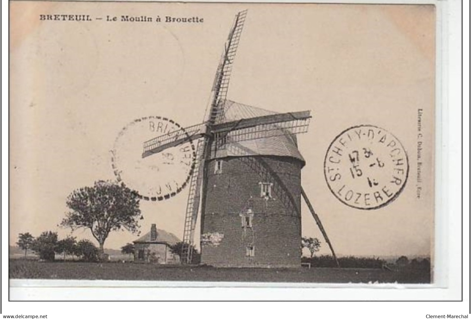 BRETEUIL : Moulin à Brouette - MOULIN - Très Bon état - Breteuil