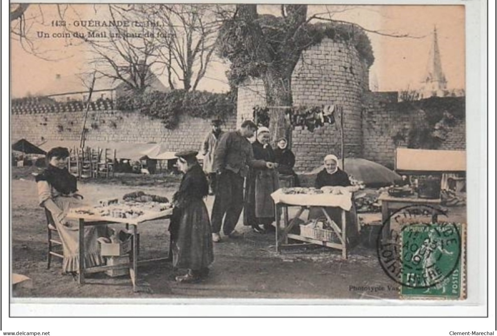 GUERANDE - Un Coin Du Mail Un Jour De Foire - Très Bon état - Guérande