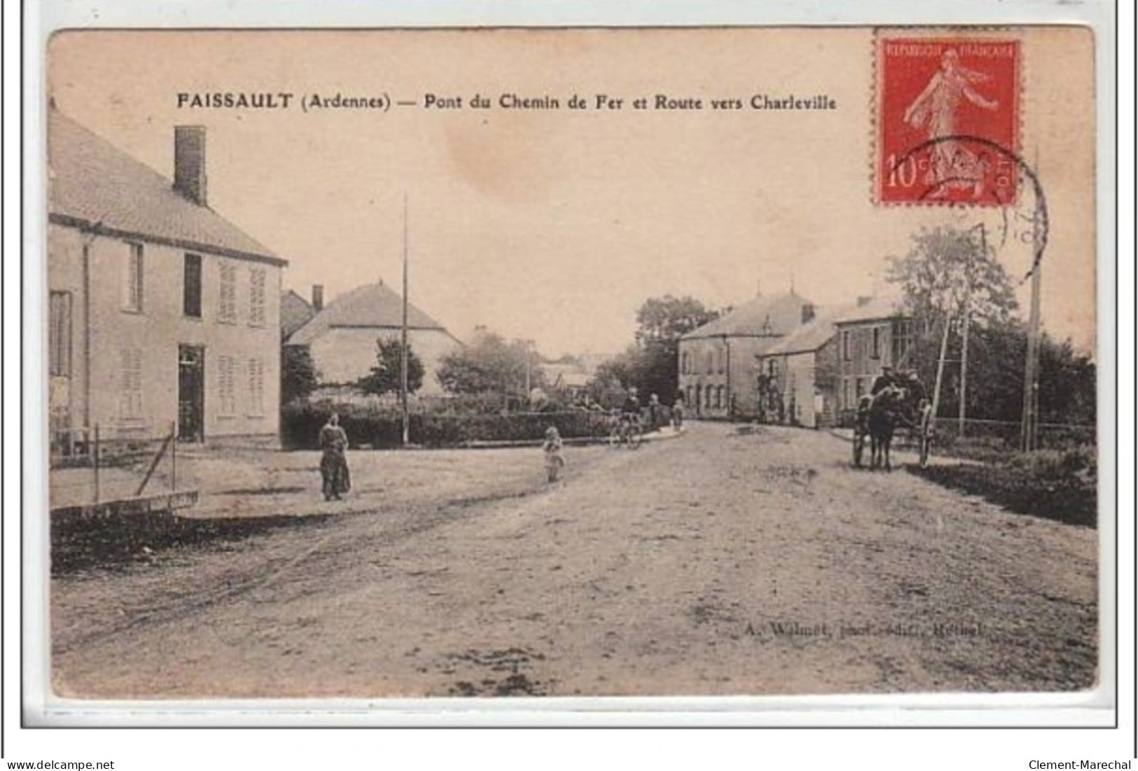 FAISSAULT : Pont De Chemin De Fer Et Route De Charleville - Très Bon état - Sonstige & Ohne Zuordnung