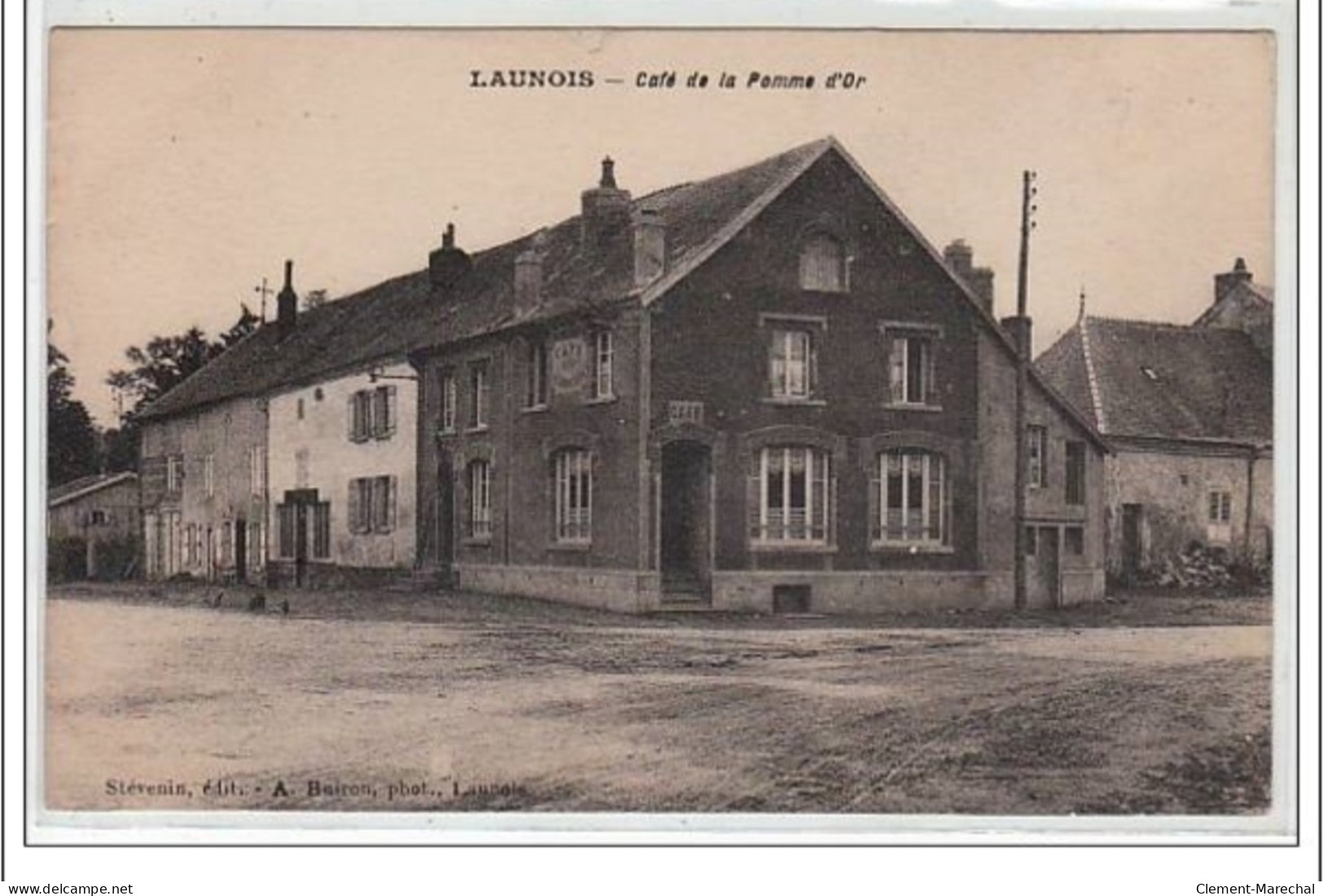 LAUNOIS : Café De La Pomme D'Or - Très Bon état - Sonstige & Ohne Zuordnung