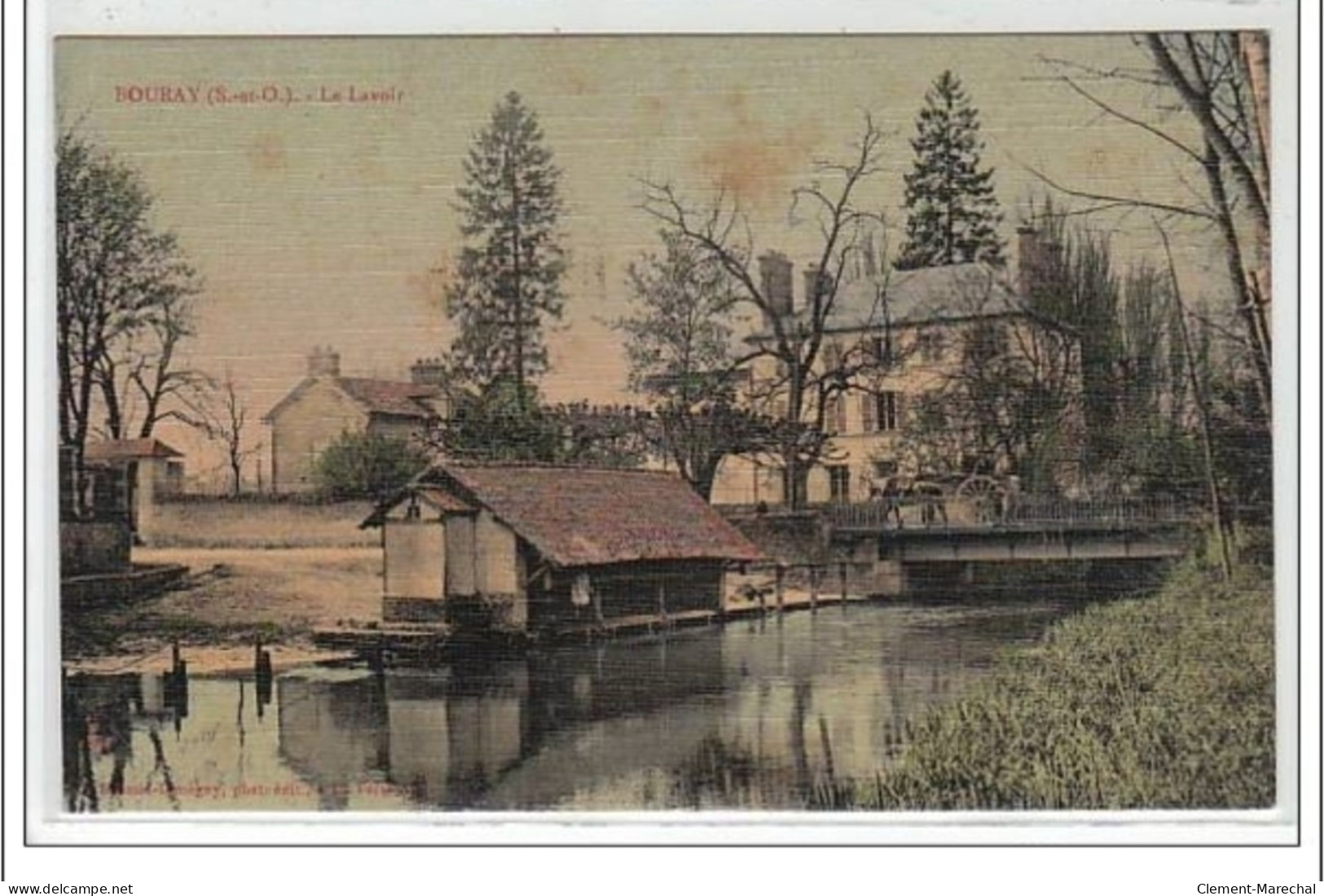 BOURAY : Le Lavoir - CARTE TOILEE - Très Bon état - Sonstige & Ohne Zuordnung