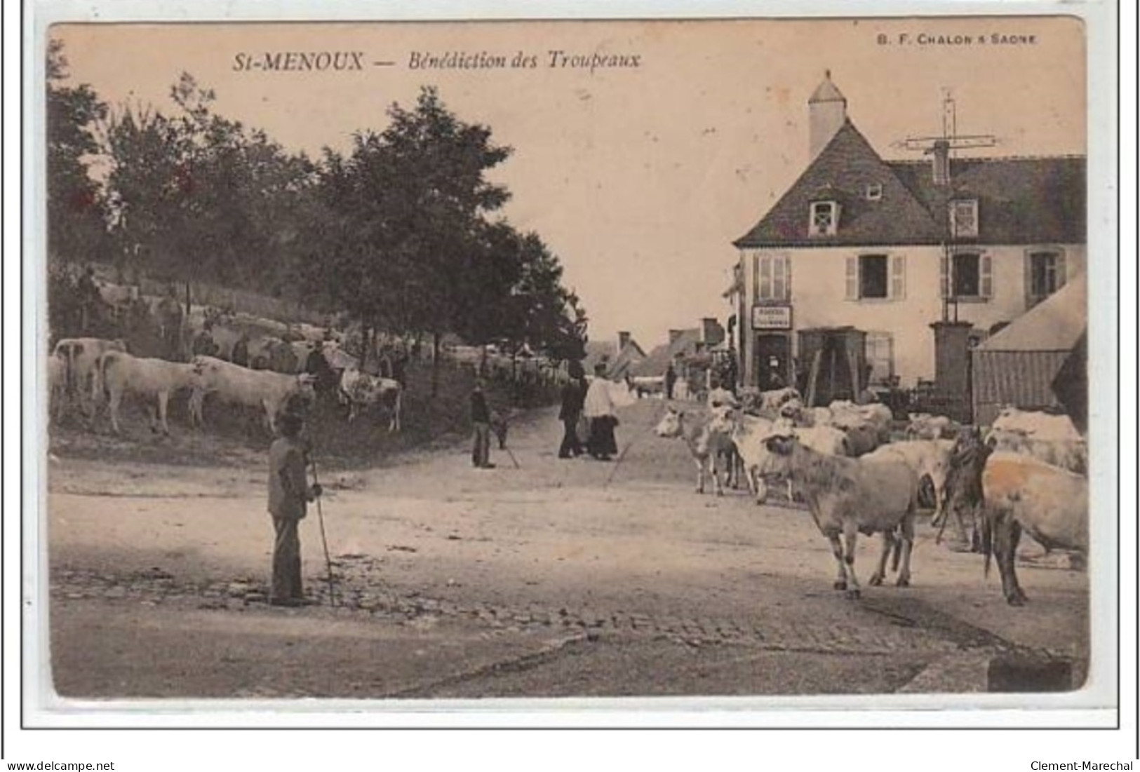 SAINT MENOUX : Bénédiction Des Troupeaux - Très Bon état - Autres & Non Classés