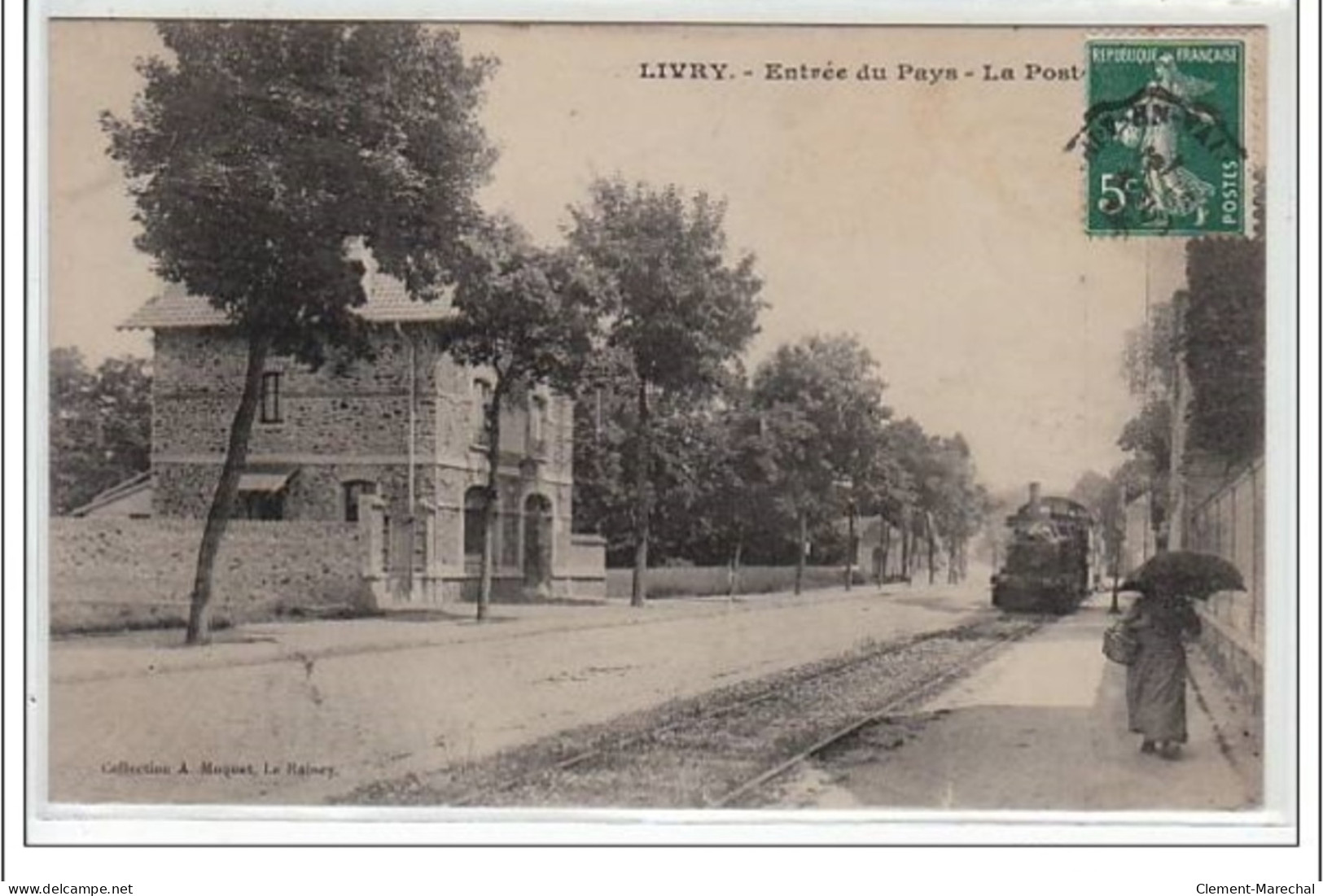 LIVRY : Entrée Du Pays - La Poste - TRAIN - Très Bon état - Livry Gargan