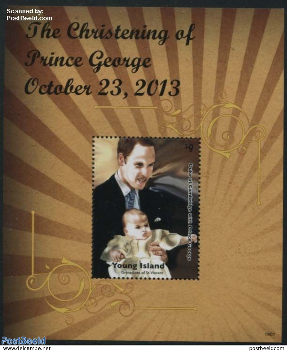 Saint Vincent & The Grenadines 2014 Prince George S/s, Mint NH, History - Kings & Queens (Royalty) - Familles Royales