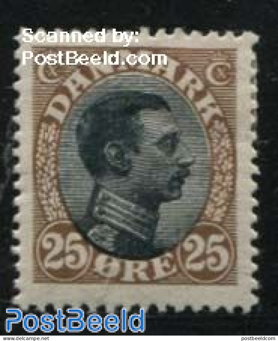 Denmark 1918 25o, Stamp Out Of Set, Unused (hinged) - Neufs