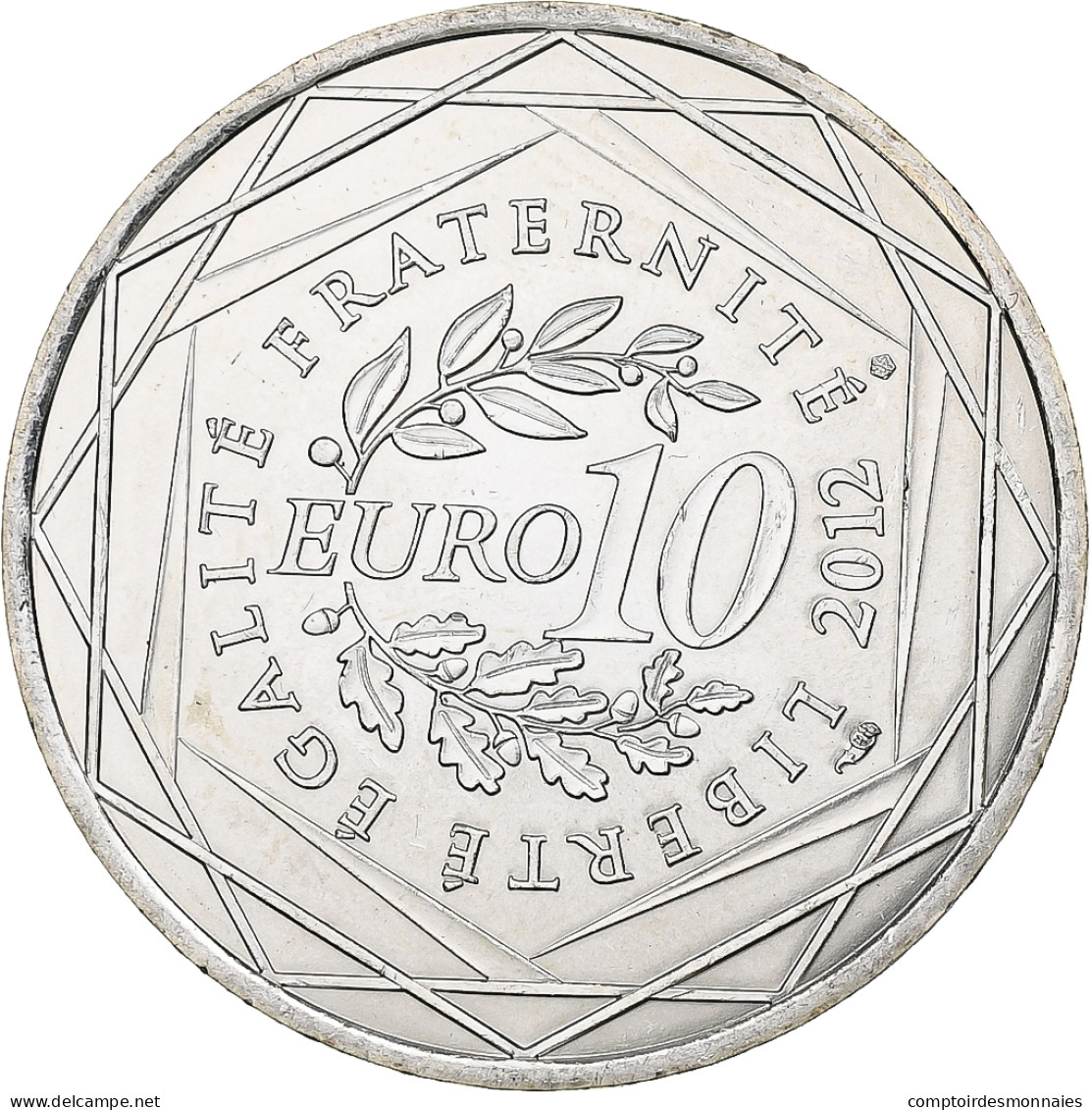 France, 10 Euro, Franche-Comté, 2012, MDP, Argent, SPL+ - Frankreich