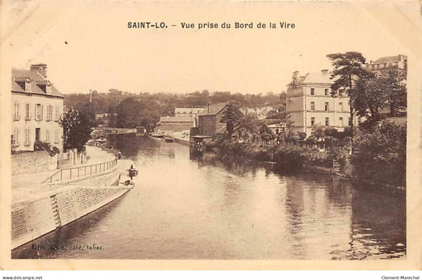 SAINT LO - Vue Prise Du Bord De La Vire - Très Bon état - Saint Lo