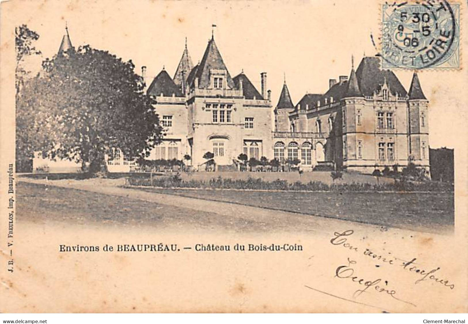 Environs De BEAUPREAU - Château Du Bois Du Coin - état - Sonstige & Ohne Zuordnung