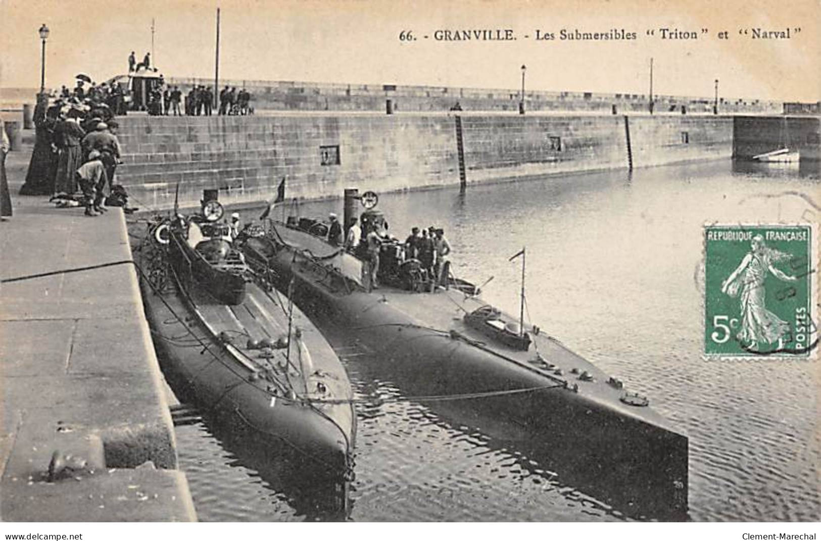 GRANVILLE - Les Submersibles " Triton " Et " Narval " - Très Bon état - Granville