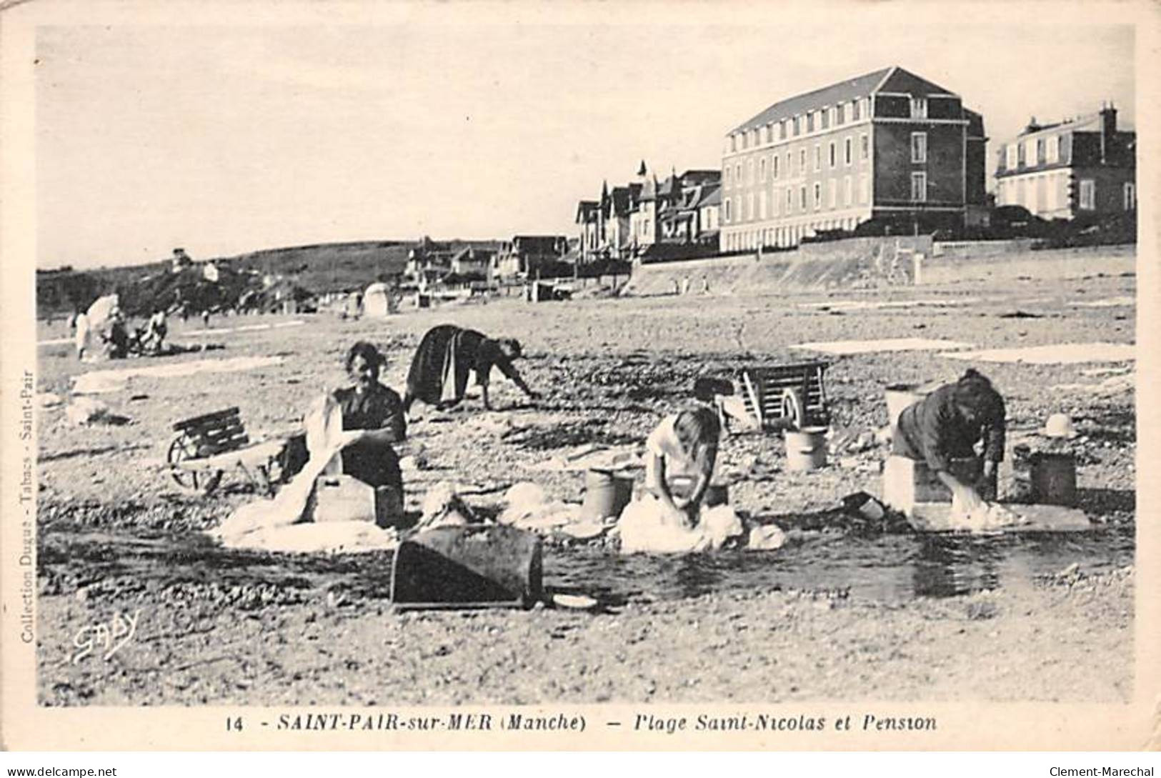 SAINT PAIR SUR MER - Plage Saint Nicolas Et Pension - Très Bon état - Saint Pair Sur Mer