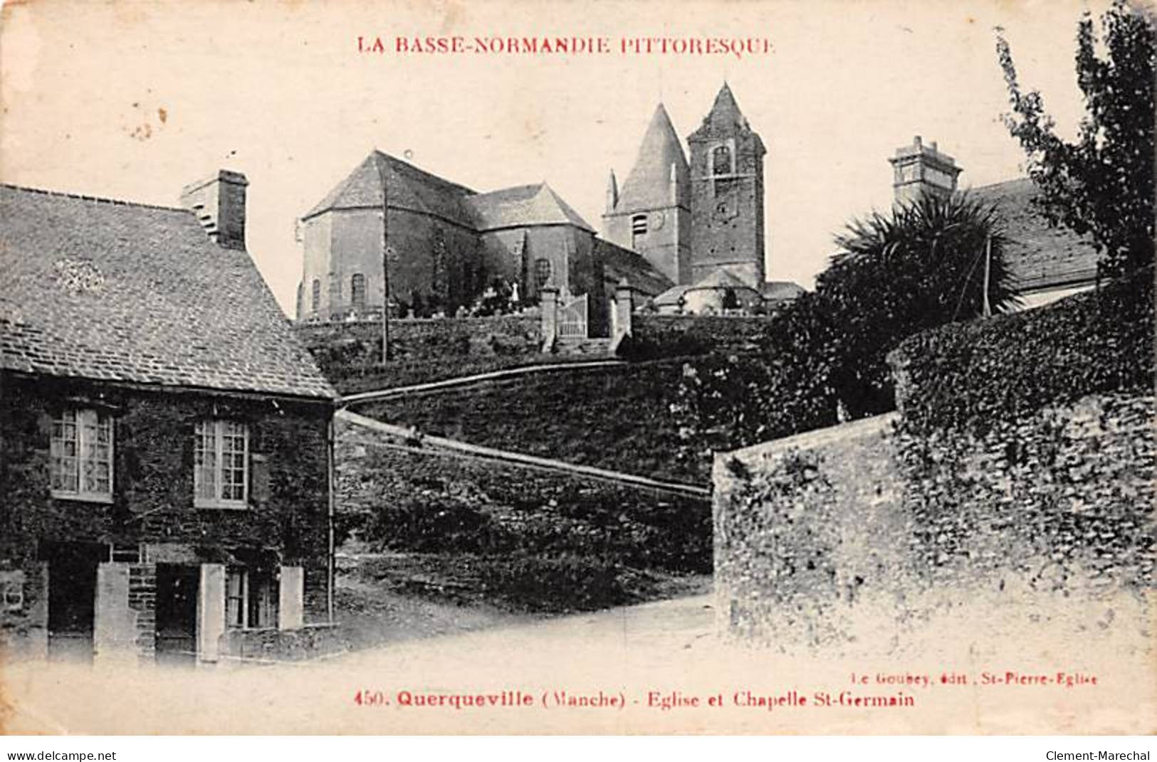 QUERQUEVILLE - Eglise Et Chapelle Saint Germain - Très Bon état - Autres & Non Classés