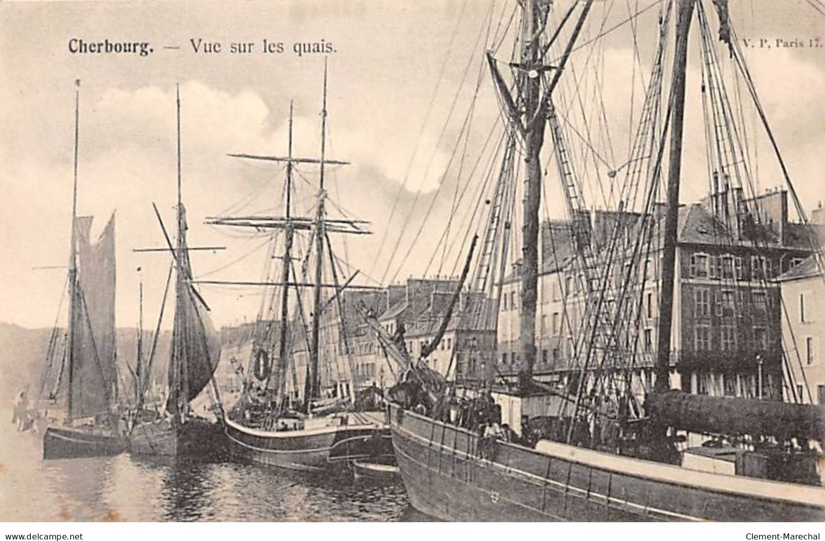 CHERBOURG - Vue Sur Les Quais - Très Bon état - Cherbourg