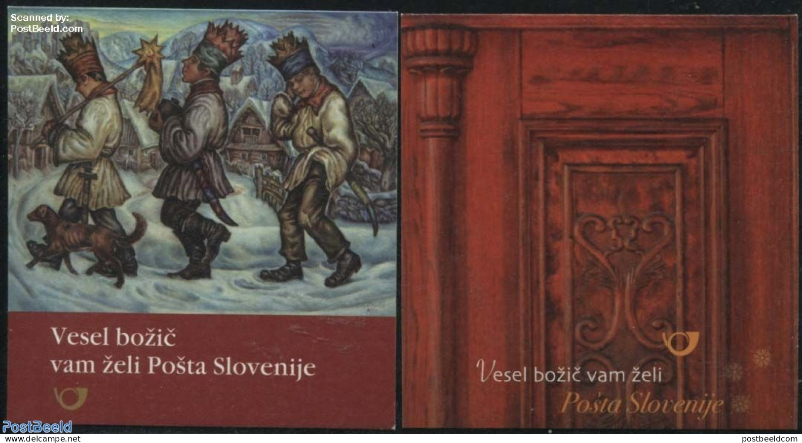 Slovenia 2016 Christmas 2 Booklets, Mint NH, Religion - Christmas - Stamp Booklets - Navidad