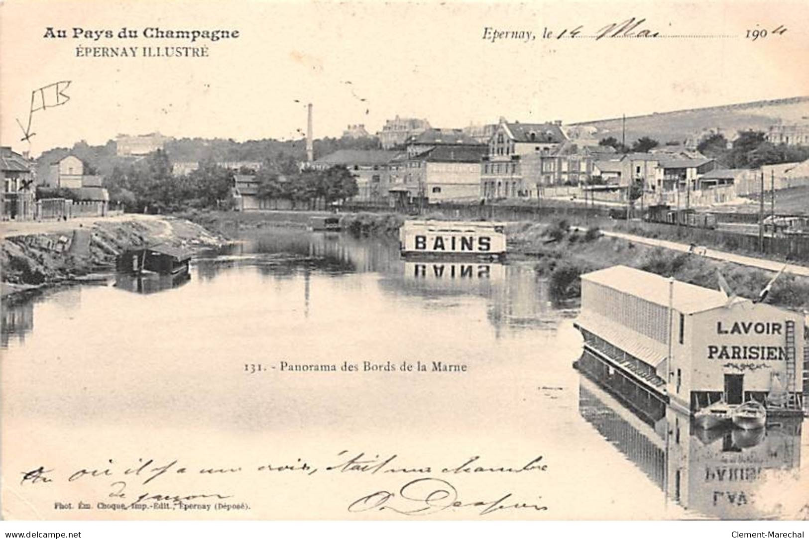 EPERNAY Illustré - Panorama Des Bords De La Marne - Très Bon état - Epernay