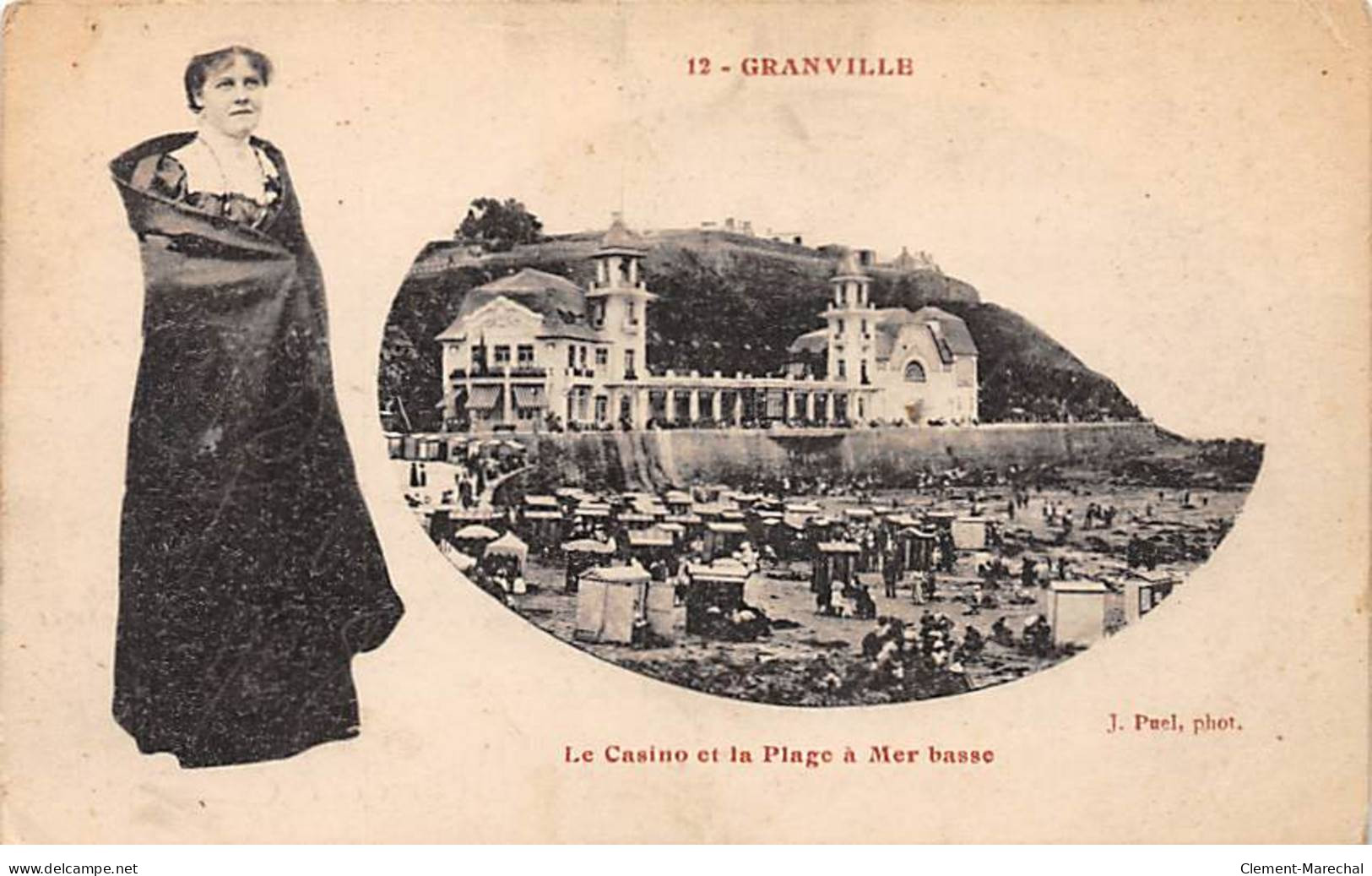 GRANVILLE - Le Casino Et La Plage à Mer Basse - Très Bon état - Granville