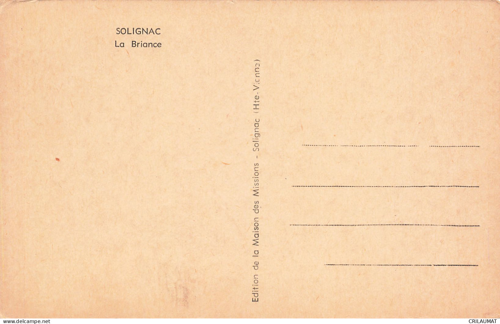 87-SOLIGNAC-N°T5321-F/0031 - Other & Unclassified