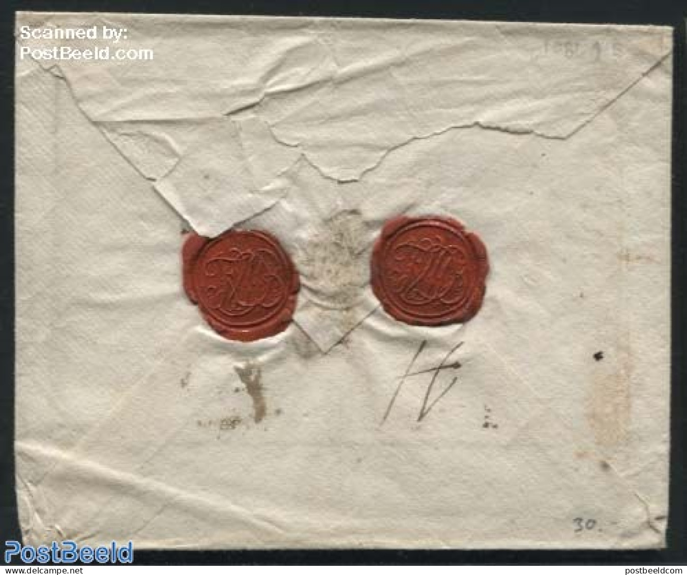 Netherlands 1801 Folding Cover From S-Gravenhage To Boxmeer, Postal History - ...-1852 Precursori