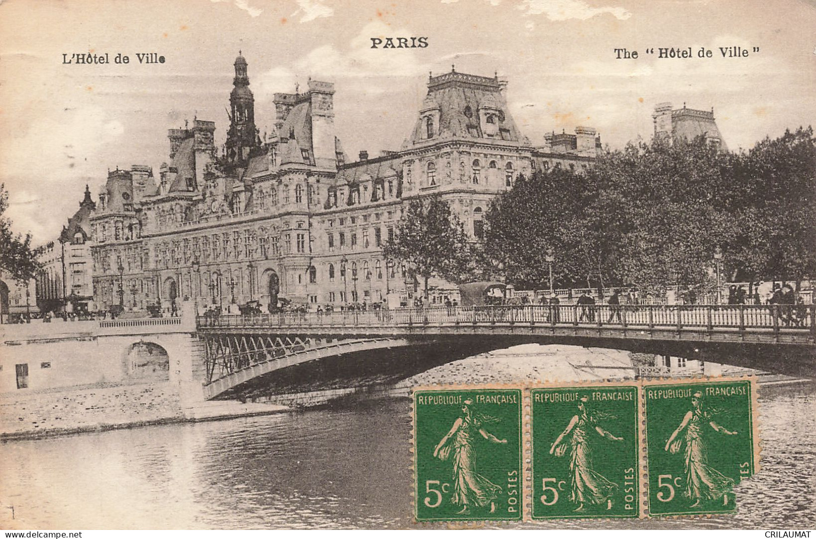 75-PARIS-HOTEL DE VILLE-N°T5322-H/0369 - Other & Unclassified