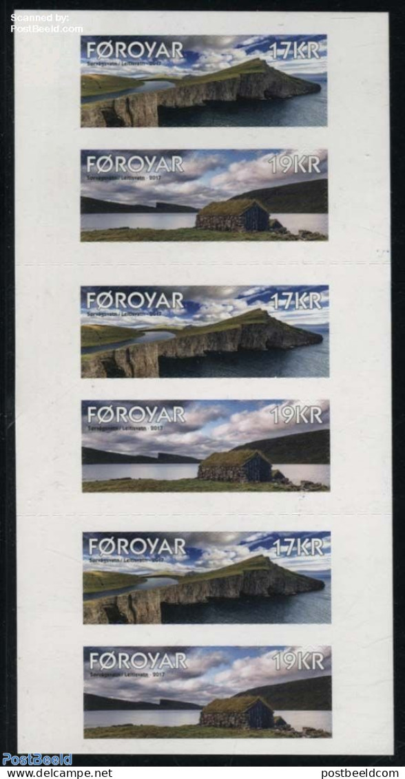 Faroe Islands 2017 Sorvagsvatn S-a Booklet, Mint NH, Nature - Water, Dams & Falls - Stamp Booklets - Non Classés