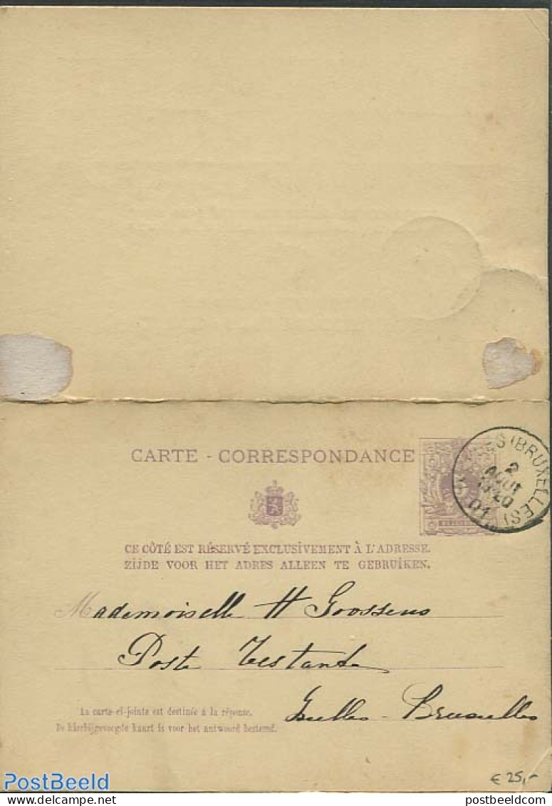 Belgium 1920 Formal Letter To Brussels , Postal History - Covers & Documents